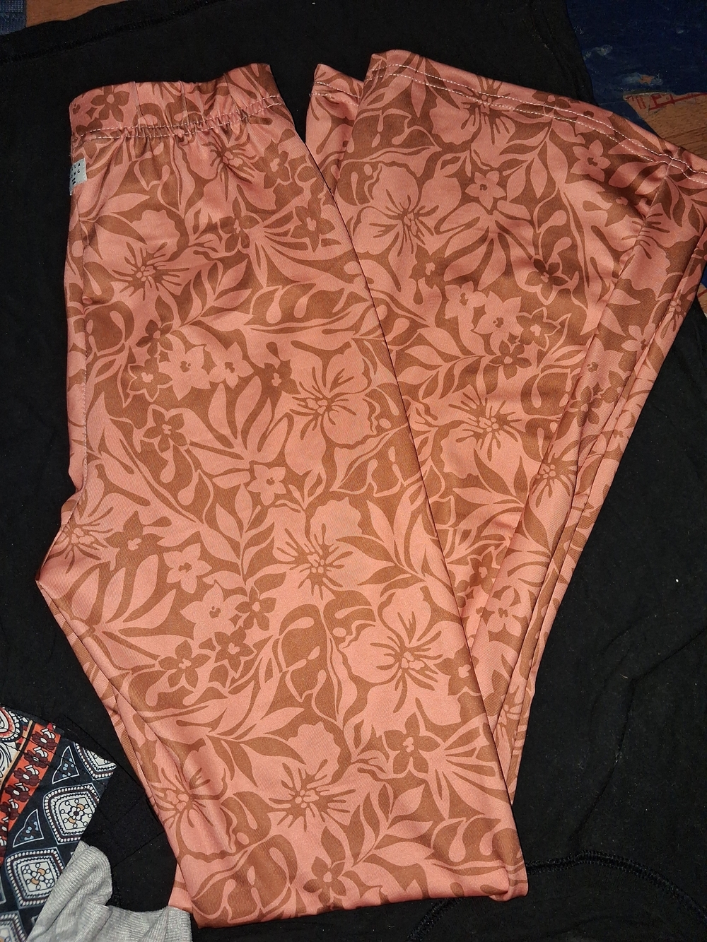 Billabong Rust Floral Elastic-Waist Leggings